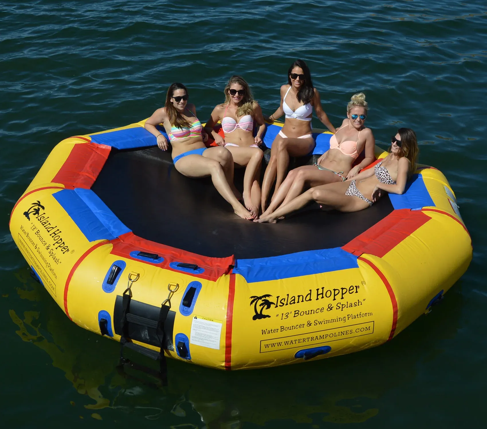 Island Hopper 13' Bounce & Splash Water Bouncer - Image 3