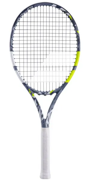 Babolat Evo Aero Lite 102in² (Grey/Yellow/White) Tennis Racket 260g - Strung