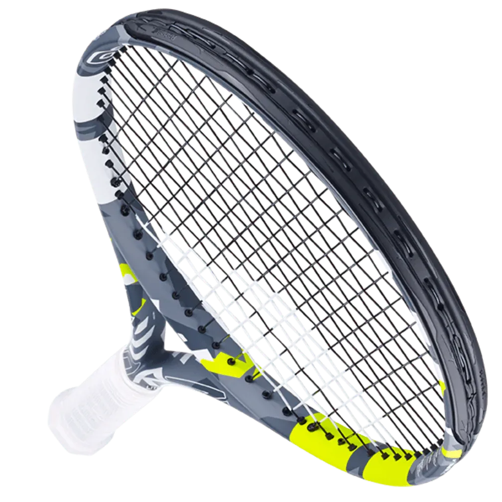 Babolat Evo Aero Lite 102 275g Strung Tennis Racket (Grey/Yellow) - Image 5