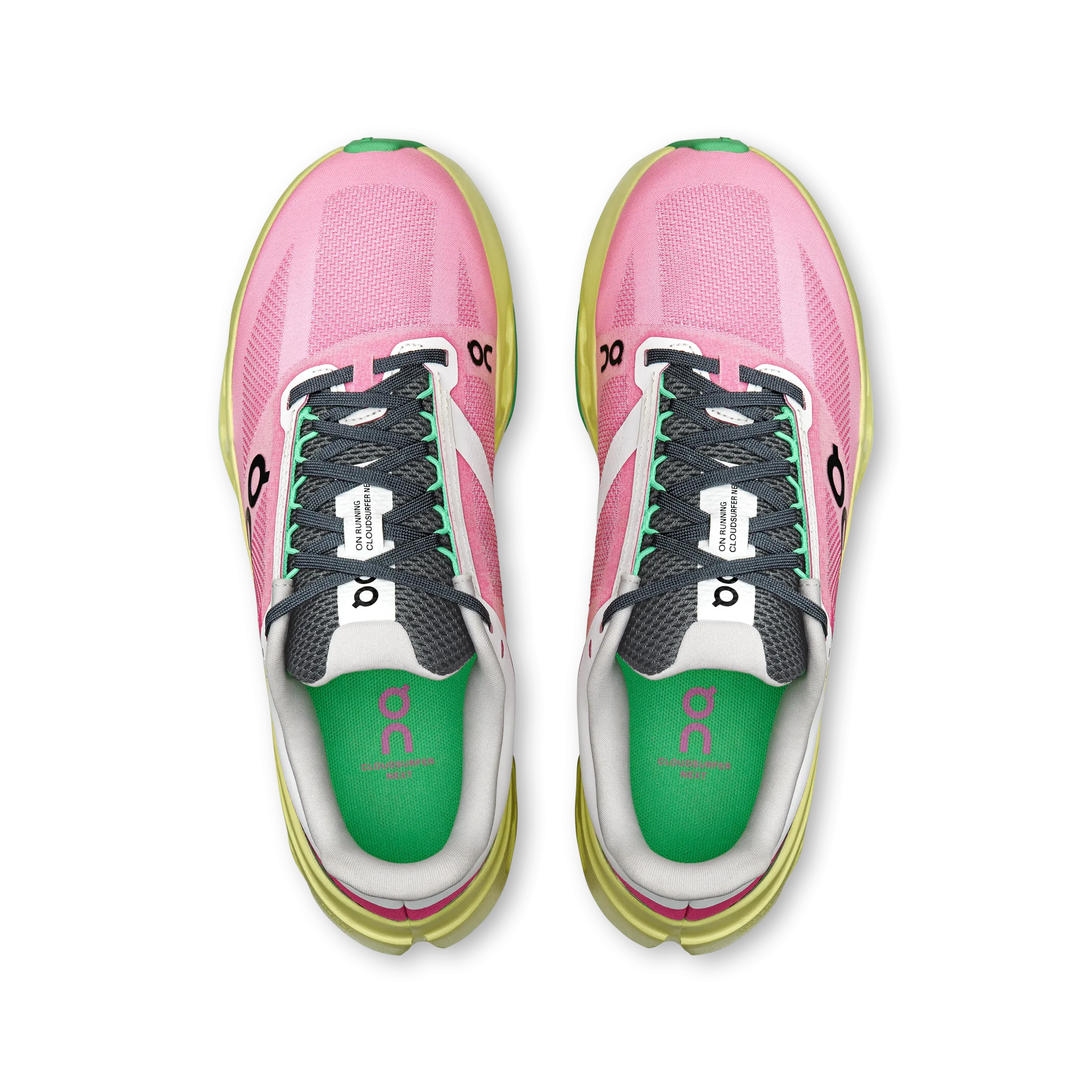 ON Cloudsurfer Next 2 Running Shoes Women-Pink/Limelight - Image 3