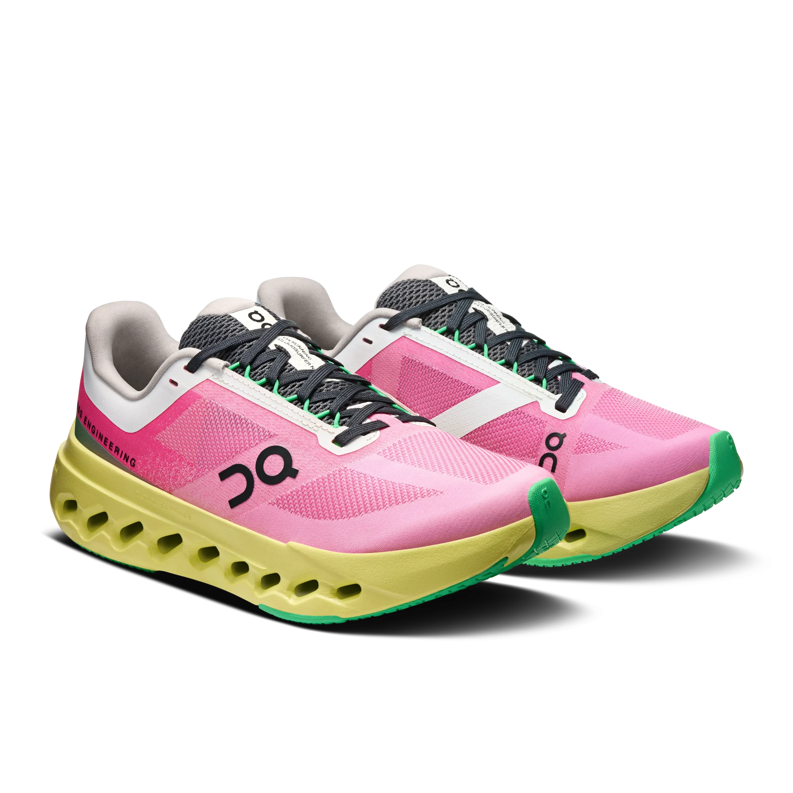 ON Cloudsurfer Next 2 Running Shoes Women-Pink/Limelight - Image 2