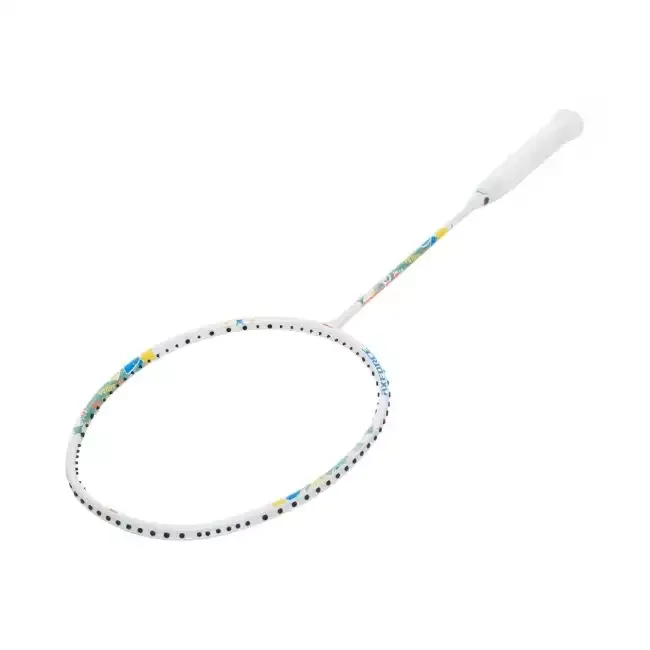Li-Ning AxForce Junior Badminton Racket - White/Black - Image 7