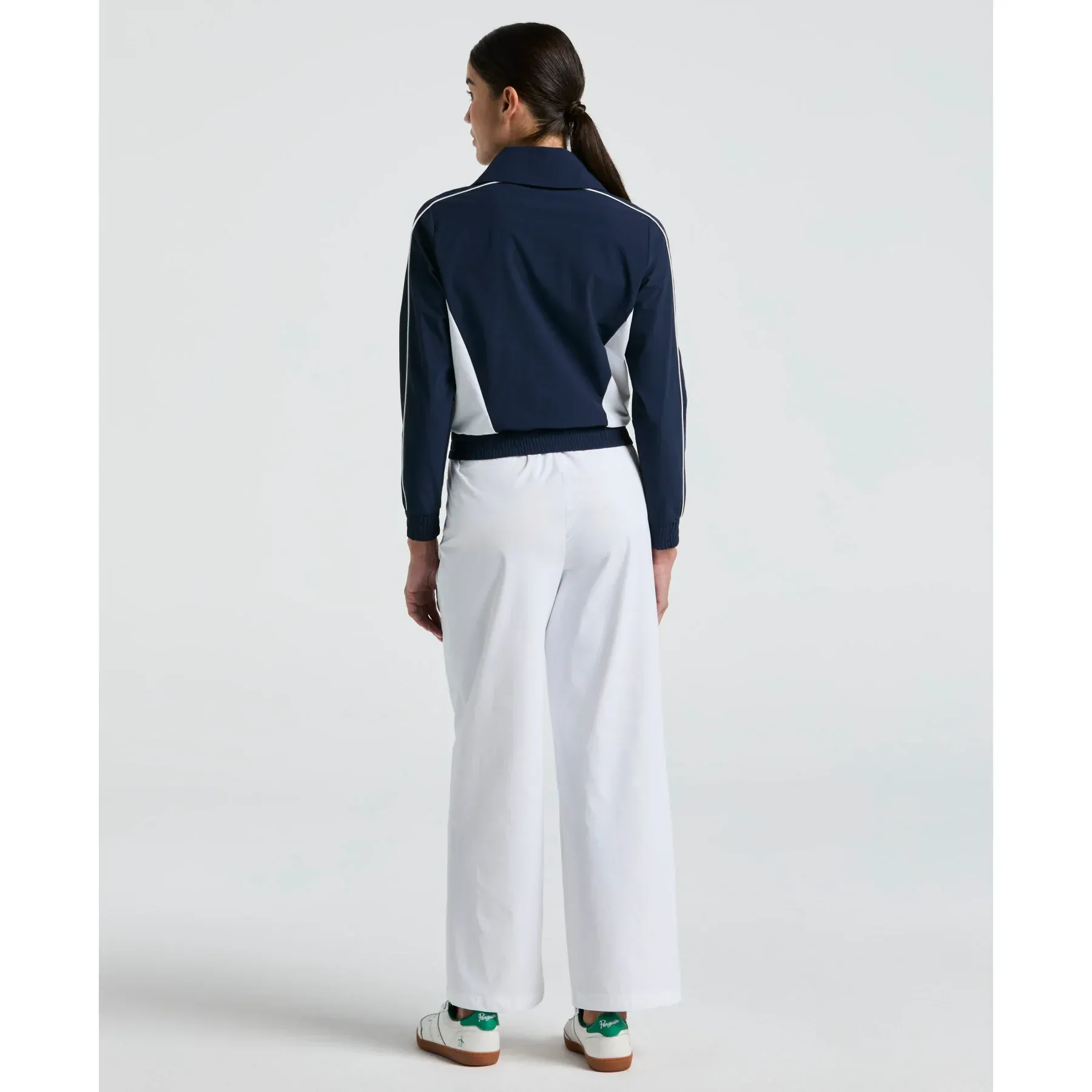 Original Penguin Cropped 1/4 Zip Colourblock (O1JSF002) Tennis Jacket Women - Image 3