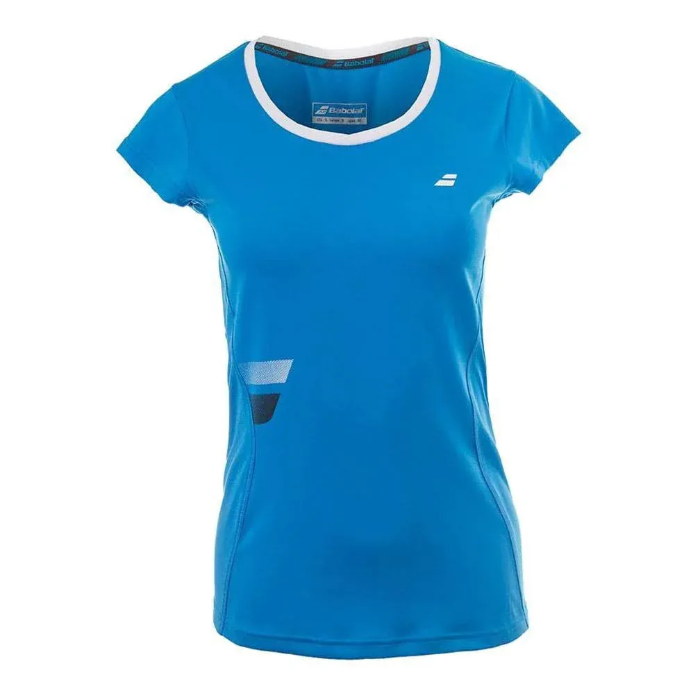 Babolat Core Flag Club 3WS17011 Tee Women (Blue)