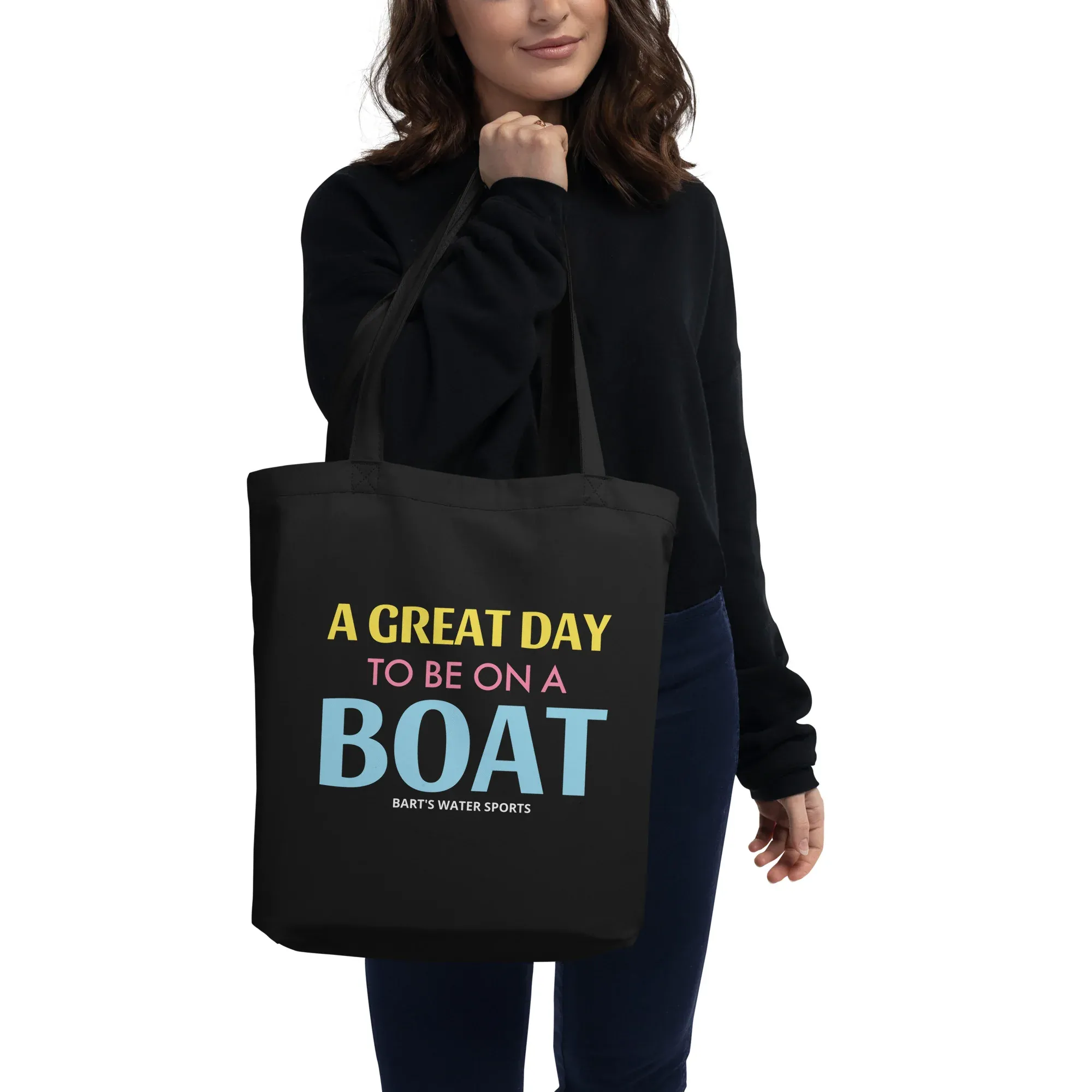 A Great Day to Be on a Boat Eco Tote Bag - Bart's Water Sports - Image 2